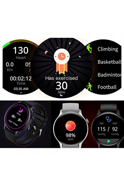 Rubicon Ceas de damă Smartwatch cu funcție de primire apeluri, Smartwatch PL