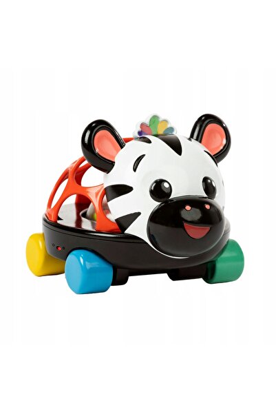 Baby Einstein Oball Vehicul de jucărie cu zornăitoare Curious Car Zebră Zen 3m+