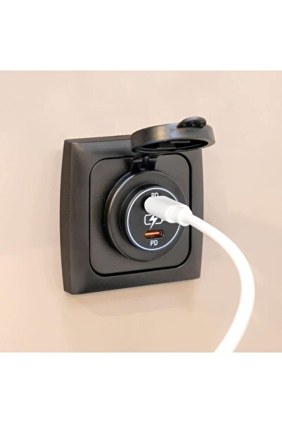 Haba 2x Priză USB-C PD 36W pentru autorulotă sau rulotă -