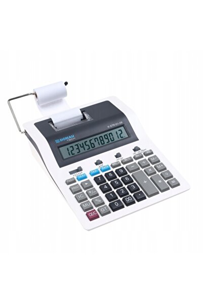 NO BRAND Calculator cu imprimantă Donau Tech, 12 cifre, alb