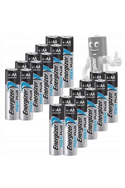Energizer 2x BATERII ALKALINE AA LR6 MAX PLUS 20 BUCĂȚI 1,5V DURATĂ DE VIAȚĂ ...