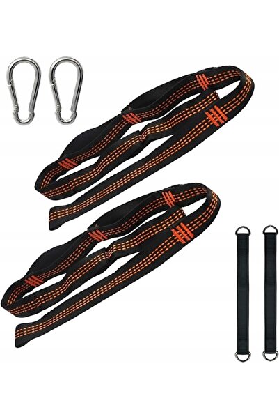 NO BRAND SET PENTRU HAMAC 300 KG – CURELE ȘI CARABINERE PENTRU CAMPING ȘI DRU...