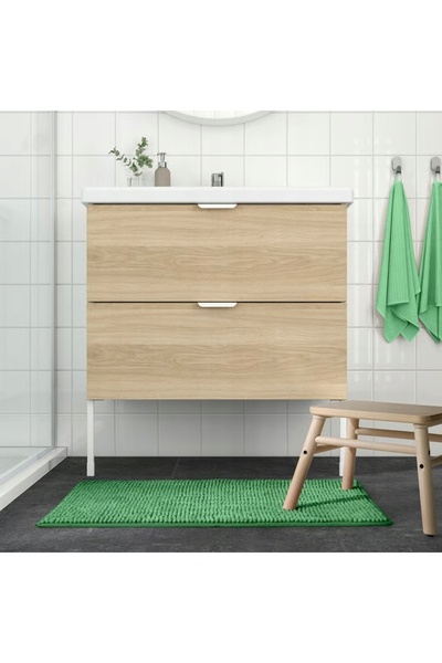 NO BRAND IKEA TOFTBO Covoraș de baie Microfibră 50x80cm verde deschis