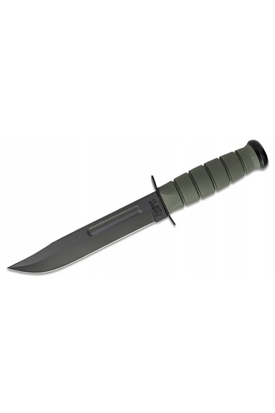 NO BRAND Cuțit Ka-Bar 5011 – Cuțit utilitar verde frunziș – Teacă GFN