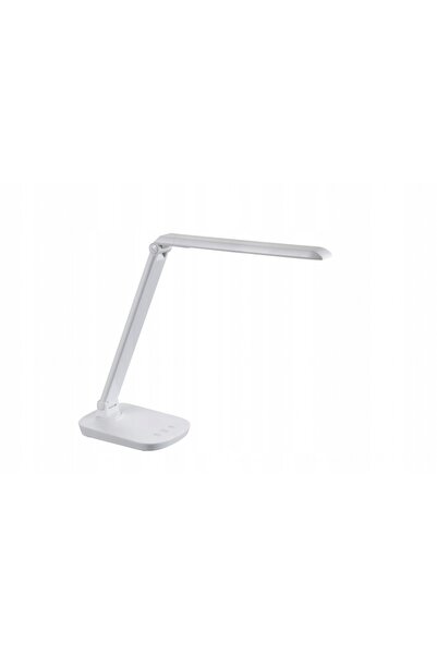 NO BRAND KRISLAMP LA-F218 LAMPĂ DE BIROU ALBĂ CU BRAȚ FLEXIBIL PENTRU STUDIU