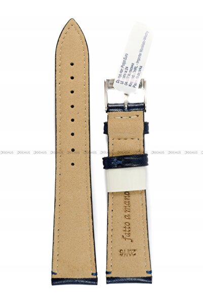 NO BRAND Curea de ceas elegantă din piele italiană, albastru marin, Morellato...