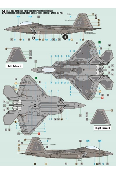NO BRAND Mistercraft F-06 F-22 Raptor Avion de luptă avansat 1:72 + vopsele 2...