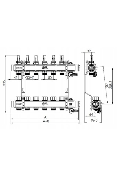 Duro Splitter pentru sistem de boxe de podea R-10 sections