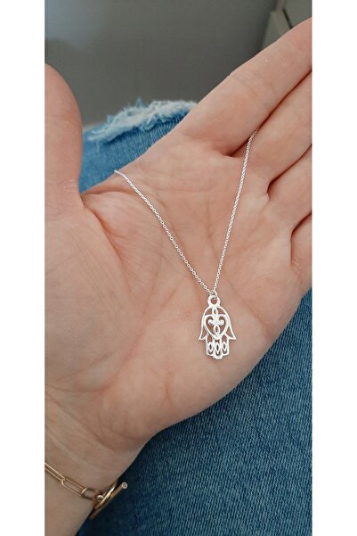 NO BRAND Colier „Mâna Fátimei” – talisman pentru noroc, 45 cm