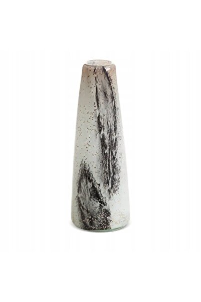 NO BRAND VAZĂ DECORATIVĂ DIN STICLĂ LUCAS (01) 11 X 11 X 31 CM, CULOARE CREM
