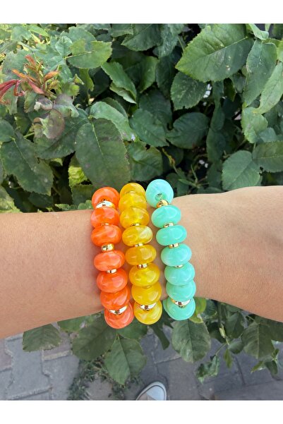 mibrillo Colorful Beaded Summer Bracelet Elastic Bracelet