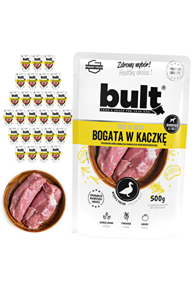 Bult Hrană umedă completă pentru câini, bogată în rață, plicuri 30x500g