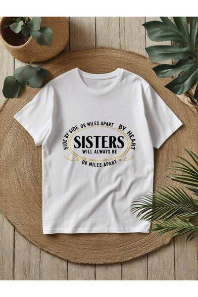 25W Women's Sister-Themed T-Shirt, Short-Sleeve Top With A Retro-Inspired Slo...