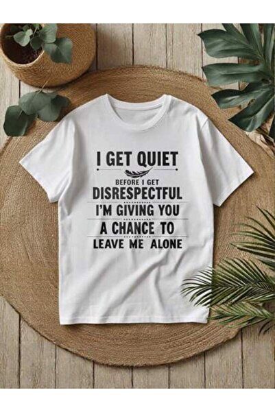 29CUN Women's "Before You Disrespect Me, I'll Stay Silent" Funny Cartoon Lett...