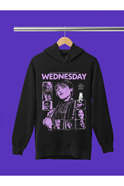 MAGORS Wednesday Printed 3-Yarn Quality Soft Texture Hooded Children's Sweats...