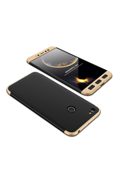 OEM Θήκη Hybrid Full Body 360° Xiaomi Redmi Note 5A Prime - Black/Gold (13468) -