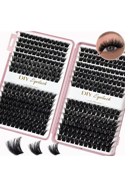 Choice Model1 384pcs Individual Lashes 10-14mm Cluster Lashes Natural Look Mi...