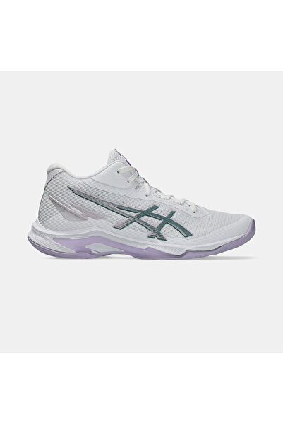 Asics NETBURNER BALLISTIC FF MT 4 Kadın Cream/Pond Voleybol Ayakkabısı 1052A0...