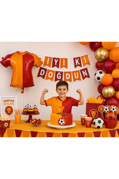 TATLI GÜNLER Taraftar Sarı Kırmızı Forma Folyo Balon