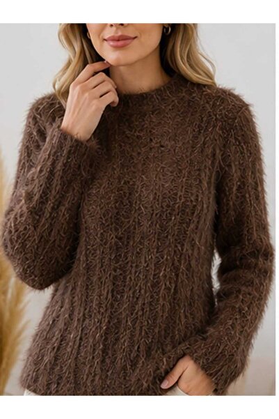 ASEZ BUTİK ZERAFETİN ADRESİ Asez Boutique Women's Bearded Knitwear Sweater Cr...