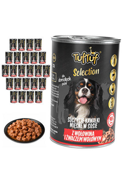 Tuf Tuf TufTuf Selection hrană umedă completă pentru câini Vită Conservă 24x415g