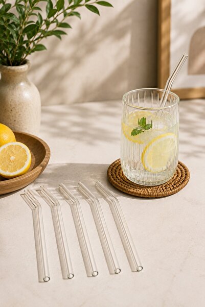 Bayev 5 Pieces of Transparent Curved Glass Pipettes