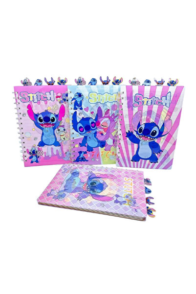 Disney Stitch Cute Monster Spiral Notebook 148 × 235mm – Cartoon Design, 80 S...
