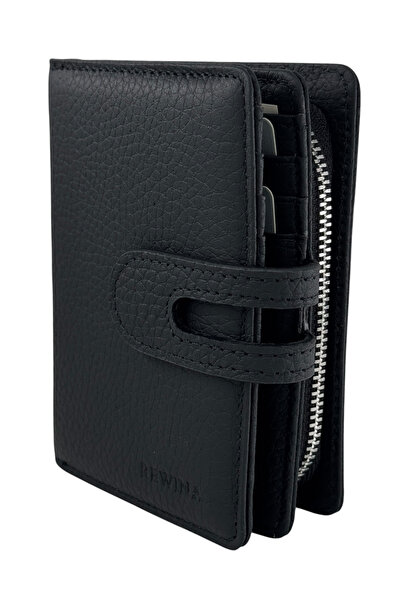 S.S SÜZER DERİ 100% Genuine Leather Vertical Model Women's Wallet with Patche...