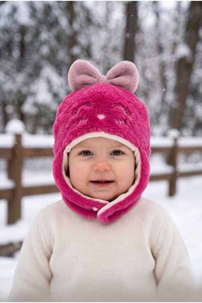 Aware Time 0-12 Months Figured Plush Baby Girl & Child Beanie