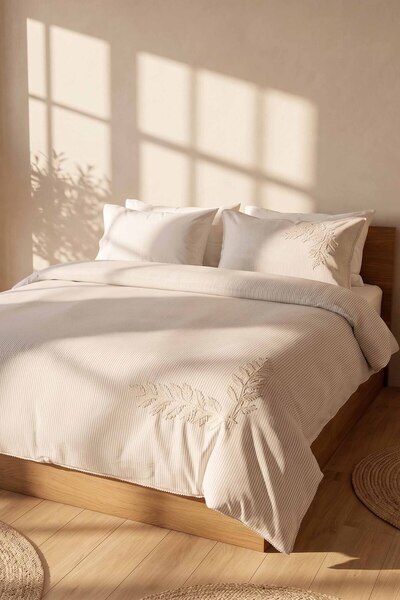 JOJOMIA Terra Duvet Cover Set Soil 240X220