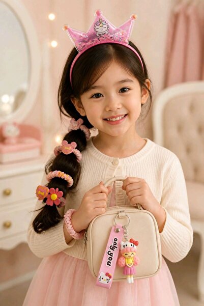 Monalisa Home Six-Piece Children's Buckle Crown and Keychain Set
