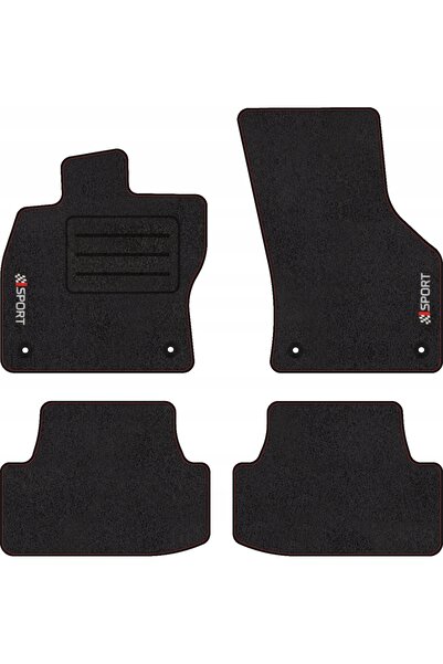NO BRAND COVORAȘE DIN VELUR CU BRODERIE PENTRU SEAT LEON III (2013 - 2020) LUX
