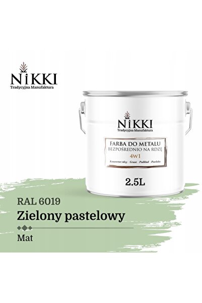 NO BRAND Vopsea pentru metal, anti-rugină 4 în 1, verde pastel, RAL 6019, mat...