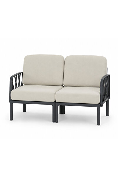 Novussi Garda Sofa 2'li Koltuk Bej Minderli