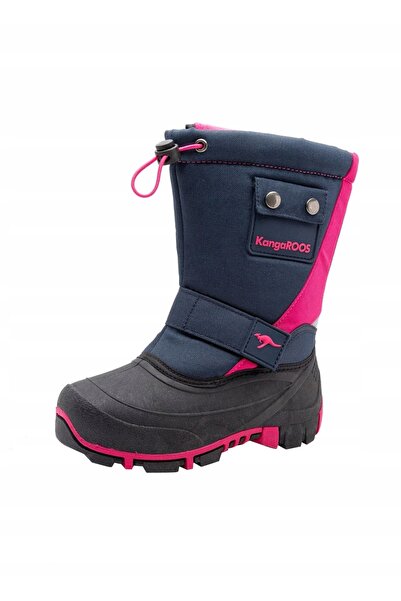 NO BRAND Ghete de zăpadă KANGAROOS, albastru marin, logo, RZEPY 28 1Ż7C