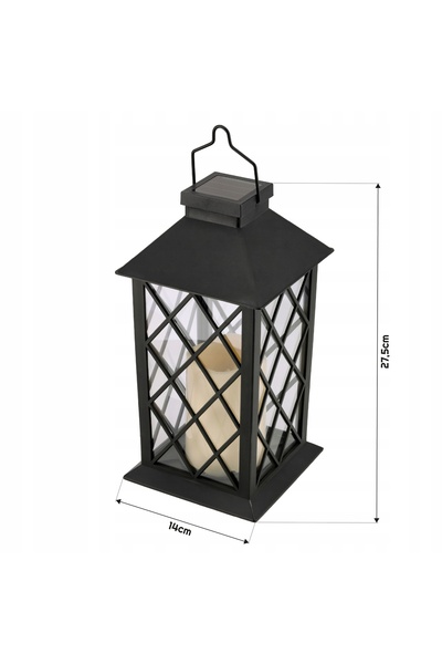 NO BRAND 2X Felinar solar LED de exterior Znicz Negru 2V 35MA