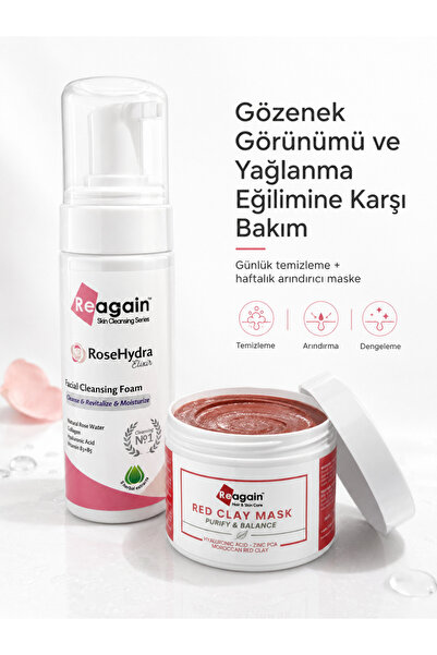 Reagain Gözenek ve Yağlanma Görünümü Karşıtı 2'li Cilt Bakım Seti – Yüz Temiz...