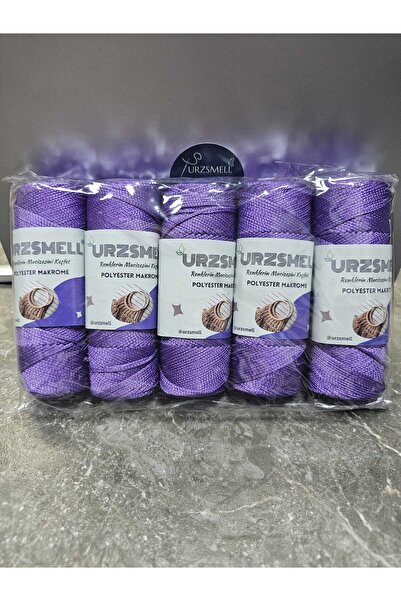 urzsmell Polyester Macrame 500Gr, 5-Pack (100Gr-140Mt Each) No. 3. 2mm Supla,...