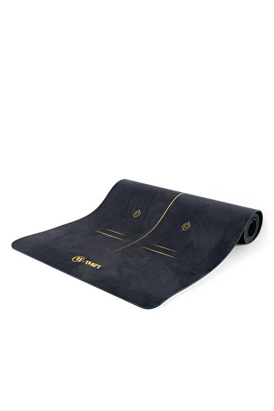Amila Στρώμα Yoga Pilates Mantala TPE & Suede 173x60x0,6cm - Μαύρο