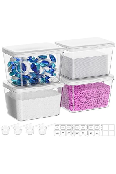 Generic Brand Vtopmart 4 Pack Laundry Pods Container and Dryer Sheet Holder, ...