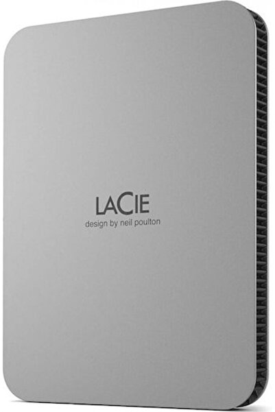 Lacie Εξωτερικός Σκληρός Δίσκος USB-C 2TB 2.5 " Φεγγαρίστρα Ασημί