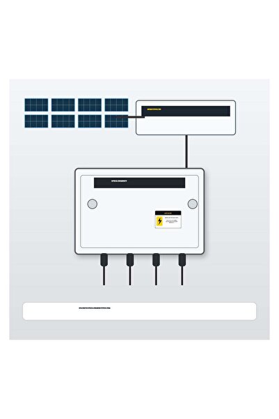 PAS Set 6 stickere de avertizare pentru cutii de joncțiune fotovoltaice, PVC autoadeziv, 9 x 6 cm, Alb