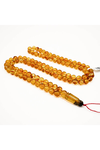 Generic Brand Baltic Amber Rosary with Inclusions – 99 Beads 8mm Round Prayer...