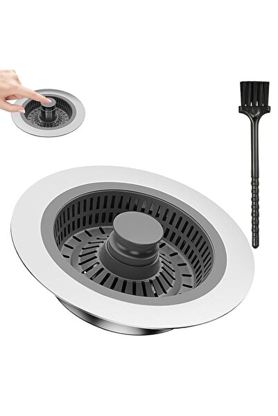 Generic Universal Pop Up Kitchen Sink Drain Strainer,3 in 1 Stainless Steel K...
