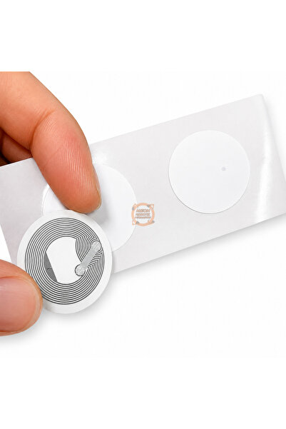 Meon Robotik Otomasyon NFC Arkası Yapışkan Etiket 13.56 MHz NTAG213 144 Byte ...