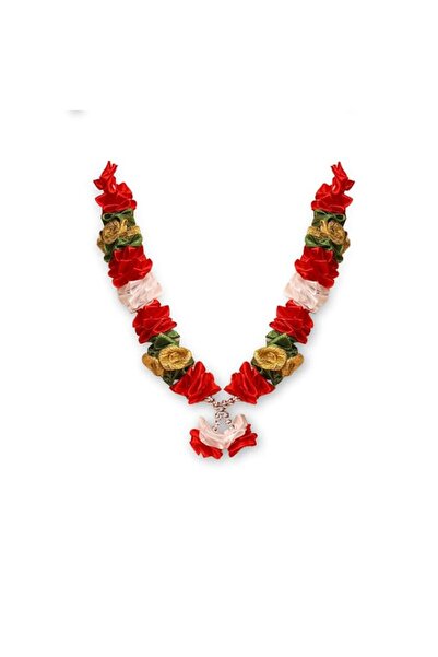 Generic Brand Beautiful Red, White and Green, Orange Assorted Haar | Mala, Ga...