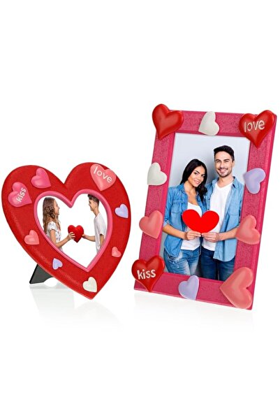Generic Brand Eersida 2 Pcs Valentines Picture Frame Love Picture Frame 4'' x...