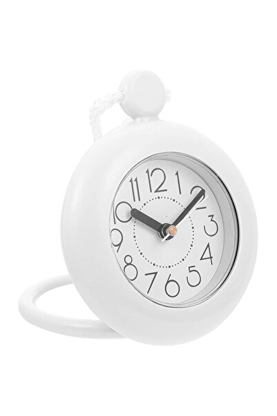 Generic Tazweeq Waterproof Bathroom Clock, Mini White Shower Wall Clock with ...