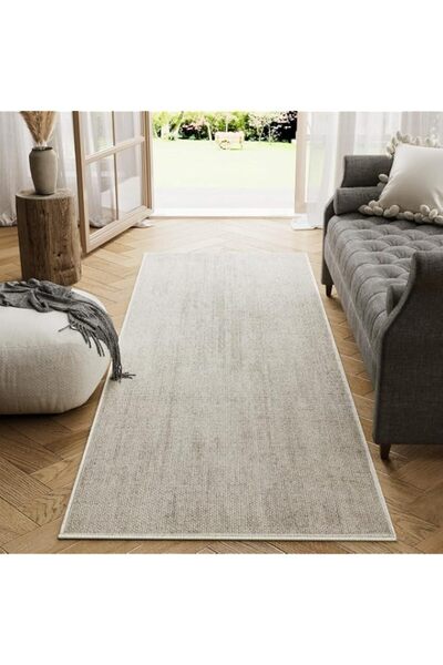 Generic Brand JINCHAN Modern Runner Rug 61x152CM Washable Hallway Rug Grid Ru...