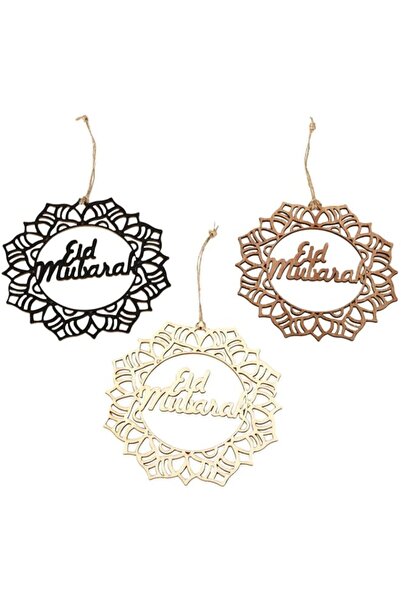 Generic Brand Ramadan Wooden Hanging Ornament Hollow Cutting Wood Cutouts Emb...